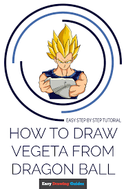 Easy dragon ball z drawing tutorials for beginners and advanced. How To Draw Vegeta From Dragon Ball Really Easy Drawing Tutorial