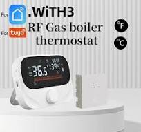 RF Boiler Thermostat For Tuya Smart Wireless Wifi Programmable Room  Thermostat