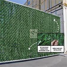 Chain Link Hedge Slats 10 Year Warranty Chain Fence Chain Link Fence Privacy Artificial Hedges