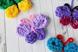 Knitting, like any new hobby, can be a little overwhelming when you're just starting out. Fun Finger Knitting Patterns For Kids Butterfly Penguin Pig And Chick