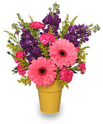 Flowers to send to say thank you often include white lilies, white roses, or brightly colorful we have a large variety of thank you gifts including thank you balloon bouquets. Happy Go Lucky Garden Flowers To Say Thank You In Fairview Or Quad S Garden Home To Trinette S Floral