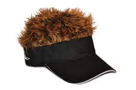 Flair Hair Brown Frosted Hair Visor 15 03 Hair With Flair Hair Jokes Spiked Hair