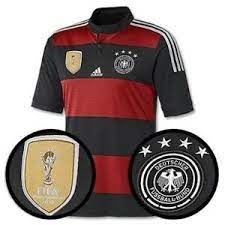 120 trikots von tollen 1954 reproduktionen bis heute). Adidas Deutschland Trikot Wm 2014 Rot Schwarz 4 Sterne Away Dfb Neu Herren S Ebay