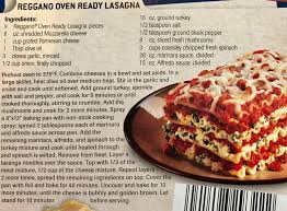 Aldi Reggano Oven Ready Lasagne Recipe Add 1 2 C Water For Every 5 Pcs Of Lasagne Can Use Less Mushro Oven Ready Lasagna Lasagne Recipes Lasagna Ingredients
