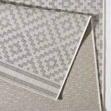 In Und Outdoor Teppich Bougari Raute Grau Creme Outdoor Teppich Teppich Balkon Teppich