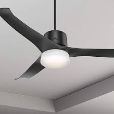 Distance from ceiling to bottom of fan. 54 Hunter Symphony Wifi Matte Black Led Ceiling Fan 66m13 Lamps Plus