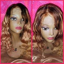 16 Brazilian virgin Honey blonde glueless human hair wig Hair accessories