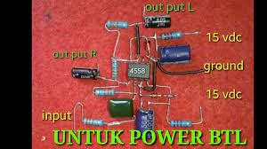Tl072 dapat bekerja mulai 7vdc hingga maksimal 15vdc. Cara Membuat Power Btl Dengan Ic 4558 Bass Glerr Youtube