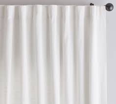 Sizes 50 x 84 inches, 50 x 96 inches, 50 x 108 inches long, 100 x 84 inches, 100 x 96 inches, 100 x 108 inches. Emery Linen Rod Pocket Blackout Curtain Pottery Barn