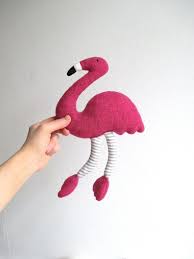 Flamingo Stuffed Toy Organic Flamingo Pink Toy Soft Etsy Flamingo Toy Flamingo Craft Bird Toys