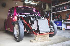 Ron clark's outrageous 'bugzilla' blown radial tire vw bug these pictures of this page are about:front engine vw beetle drag car. Beetlejuice 13bt Powered Tube Frame Drag Bug The Motorhood