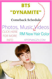 Bts Dynamite Schedule Teaser 1 Photos In 2020 New Hair Colors New Hair Hair Color