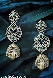 Saved By Radhareddy Garisa Diamond Earrings Design Diamond Jewelry Designs Unique Diamond Earrings