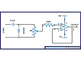 Circuit Diagram Of Negative Waveform Clamper With Buffer Circuit Design Circuit Electronics Circuit