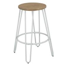 Buy Argos Home Klark Hairpin Bar Stool White Bar Stools Argos In 2020 White Bar Stools Argos Home Wooden Bar Stools