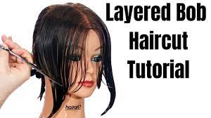 Layered Bob Haircut Tutorial Thesalonguy Youtube
