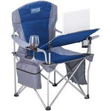 creative outdoor blue gray folding camping chair lowes com in 2021 outdoor folding chairs portable chair folding chair