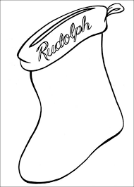 An 8.5 x 11 inch printable coloring page dedicated to all those delightful, mismatched socks. Rudolph Sock Coloring Page Free Printable Coloring Pages For Kids