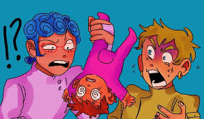 Jojo S Bizzare Adventures Part 5 X Child Reader Chapter 15 La Squadra Are Uncles In 2020 Jojo Bizzare Adventure Jojo Cricket Outfits