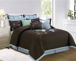 Brown And Blue Comforter Sets King Comfort