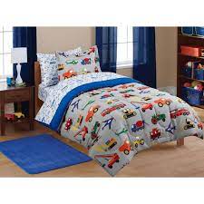 Your Zone Transportation Bed In A Bag Coordinating Bedding Set Twin Gray Walmart Com Kids Bedding Sets Kids Bed Sheets Twin Bed Sets