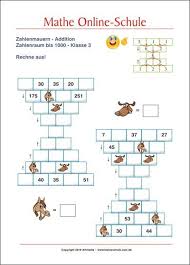 Ich habe bereits einiges angefertigt und es kam toll an. Zahlenmauern Rechenmauern Addition Zr 1000 Mathe Klasse 3 Zahlenmauer Mathe Kostenlose Arbeitsblatter Zum Ausdrucken