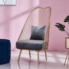 Steel chairs possess decorative as well as functional features and are just ideal for your living room. Cruz Iron Hollow Out Frame Chair Accent Chairs Chair Steel Chair