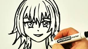 We created this one for a children's ward in a hospital. How To Draw Anime Girl Face Easy Drawing On A Whiteboard Youtube