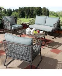 Furniture Emil Lounge Set Quick Ship Reviews Furniture Macy S Gray Patio Furniture Furniture Rattan Sofa