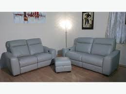Shop for leather sofas & couches at cb2. New Paloma Silver Grey Leather Electric Recliner 3 2 Seater Sofas And Footstool Outside Bradford Area Bradford Mobile