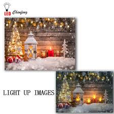 Led Canvas Art Wall Decor Lighted Candles With Christmas Decoration Wall Painting Picture Light Up Printing Christmas Kids Gift Painting Calligraphy Aliexpress