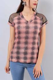 19 95 Tl Simli Pudra Bluz 16848b Modamizbir Bluz Moda Stilleri Mankenler