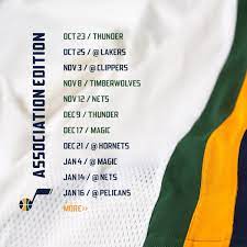 The utah jazz began their basketball life down in the big easy, new orleans that is, before heading north. Utah Jazz Release 2019 2020 Jersey Schedule Slc Dunk
