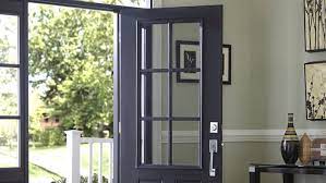 Pine, vinyl and composite are materials options available in patio doors. Exterior Door Buying Guide