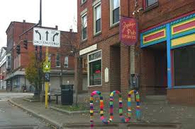 2011 Crochet Bike Rack Yarn Bombing We Built This City Kent Ohio