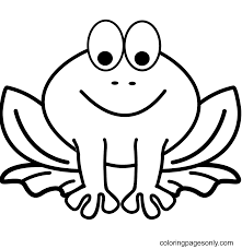 Funny frogs coloring page for kids. Cute Little Frog Coloring Pages Frog Coloring Pages Coloring Pages For Kids And Adults