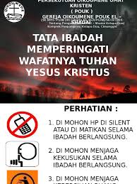 Ibadah perjamuan kudus 07 februari 2021 gkj sarimulyo. 14 April 2017