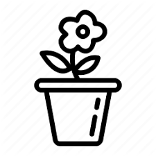 Plants Rose Flowers Camellia Vase Icon Icon Simple Art Flowers