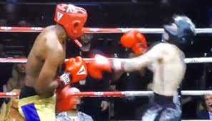 Although aaron got in plenty of blows in the opening round, lamar's power was too much for him, and the lakers champion knocked his opponent to the prior to the match, aaron, the younger brother of backstreet boys star nick carter, talked big, saying: S5ie7iw8i1bpgm
