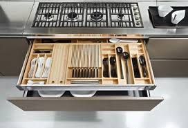 Shallow Drawer Inside A Deeper Drawer Daily Utensils On Top W Silver B Kitchen Drawer Organization Contemporary Kitchen Cabinets Contemporary Kitchen Design