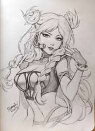 Kaisa Lol Kda Skin Duangkamon Srichaikit On Artstation At Https Www Artstation Com Artwork Do8kl1 Sketches Character Art League Of Legends Characters