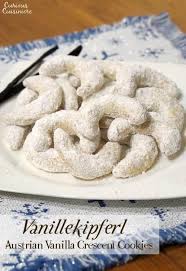 The linzer cookie is a family of cookies that are varied enough to include cocoa in some recipes. Vanillekipferl Austrian Vanilla Crescent Cookies Curious Cuisiniere