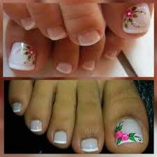Uñas de los pies pintadas. Imagenes De Unas Decoradas De Pies Bonitas