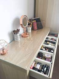 My Makeup Storage Featuring The Ikea Malm Dresser Being Chloe Ikea Malm Dressing Table Malm Dressing Table Ikea Malm Dresser