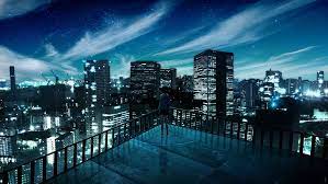 Looking for the best 4k night sky wallpaper? Hd Wallpaper City Night Light Anime Wallpaper Flare