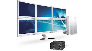 Two cables into one monitor most monitors have multiple input ports in the back. Connect Multiple Dualhead2go Or Triplehead2go Matrox Video