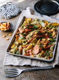 e roasted salmon with fennel green