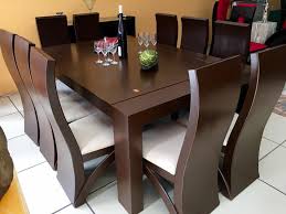 Juegos de comedor modernos de madera. Comedor 10 Sillas Color Nogal Madera Dinning Table Design Dining Table Design Wooden Dining Table Designs