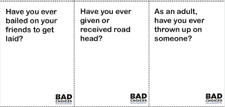 Bad Choices & Bad Choices After Dark Cards PDF: Print & Play - EditionCards