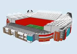 Old trafford manchester united f.c. Old Trafford Football Stadium Art Print By Barnstardesigns X Small Stadium Art Football Stadiums Old Trafford